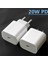 Hızlı Şarj 20W Usb-C Tip-C Şarj Adaptörü Duvar Ab Abd Tak Apple iPhone 14 13 12 11 Pro Max 8 7 6 Artı Xiaomi Poco F3 X3 (Yurt Dışından) 1