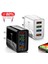 3.1A 4-Port USB Duvar Fişi Güç Adaptörü Duvar Şarj Cihazı Iphone/android ile Uyumlu Hızlı Şarj Küp Tuğla Kutusu Taban Kafa U3 (Yurt Dışından) 1