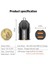 Uslıon Mini USB Araç Şarj Adaptörü 2.1A Araç USB Şarj Cihazı Cep Telefonu Çift USB Araç Şarj Cihazı Otomatik Şarj iPhone Samsung Için 2 Port (Yurt Dışından) 3
