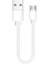 Beyaz 6 Adet Kısa Kablo 25CM Mikro USB C Tipi Tel Şarj Kablosu iphone Android Için 2A Hızlı Şarj Cep Telefonu Şarj Istasyonu (Yurt Dışından) 3
