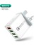 Hızlı Şarj Cihazı 4 Bağlantı Noktalı USB Şarj Cihazı Ab Tak Qc3.0 Taşınabilir Çoklu Hızlı Şarj Adaptörü (Yurt Dışından) 2