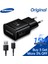 15W Şarj Cihazı Samsung Hızlı Şarj Chargeur Cargador Güç Adaptörü USB C Tipi Kablo Galaxy S10 + S10E Z Flip Note9 M62 M40 (Yurt Dışından) 1