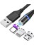 Manyetik Kablo Mikro USB C Tipi Hızlı Şarj Kablosu Oneplus Nord 2 T Blackview Cep Telefonu Şarj Cihazı Mıknatıs USB Tel Kablosu (Yurt Dışından) 1