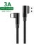 3A Hızlı Telefon Şarj Kablosu Mikro USB Tip C Dirsek Oyun Veri Kablosu Samsung Xiaomi Huawei Için Şarj Aksesuarları (Yurt Dışından) 1
