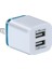 USB Şarj Adaptörü 5 V / 2A Çift USB Şarj Cihazı iPhone Xs Için Hızlı Şarj Max Duvar Adaptörü Abd Tak Şarj Kablosu Повербанк (Yurt Dışından) 4