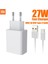Orijinal Xıaomı 9 Pro 27W Hızlı Şarj Cihazı 3A USB C Tipi Kablo ile Hızlı Şarj Xiao Mi 11 10 9 8 7 6 5 Xt Se Redmi Not 9 (Yurt Dışından) 2