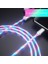 Renkli Akan LED Glow USB Şarj Cihazı C Tipi Kablo Android Için Mikro USB Şarj Kablosu iPhone x Için Samsung S9 Şarj (Yurt Dışından) 1