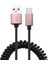 Araba Bahar Tipi C 3A USB Kablosu Sarmal Geri Çekilebilir Huawei Xiaomi Samsung S10 Bir Artı Hızlı Şarj 3.1 Şarj Veri Kablosu (Yurt Dışından) 5