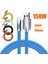 150W 6A Süper Hızlı Şarj Sıvı Silikon Kablo Tip-C Şarj Veri Kablosu USB Kalın Veri Hattı Xiaomi Huawei Onur Samsung Için (Yurt Dışından) 1