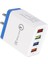 [migaplaza] [STOKTA]18W Qc3.0 Hızlı Şarj Renkli Şarj Cihazı 5V 3.1A Güç Adaptörü, Xiaomi Redmi 9 Pro 9s Samsung M1 iphone SE2020 Için 4usb Veri Kablosuyla - Abd Fişli Düz Şarj Cihazı (Yurt Dışından) 5
