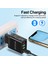Nnbılı Hızlı Şarj Cihazı 3.0 USB Şarj Aleti iPhone 12 13 Xiaomi Redmi Poco X3 LED Dijital Ekran Hızlı Şarj Duvar Telefonu Şarj Cihazı (Yurt Dışından) 2