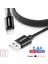 3 Paket USB Şarj Kablosu iPhone 14 13 12 11 Pro Max Xr x 8 7 Artı 2.4A Karışımlı Naylon Tasarım Şarj Cihazı Telefon Kablosu (Yurt Dışından) 2