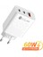60W Hızlı Şarj Pd Şarj Cihazı USB C Şarj Cihazı iPhone 14 13 Pro Ab Abd Tak Xiaomi 12 Qc 3.0 Için Hızlı Şarj Cep Telefonu Adaptörü (Yurt Dışından) 1