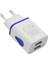 Evrensel USB Duvar Şarj Cihazı Çift Bağlantı Noktası 2A Çıkış LED Işık Seyahat Fişi Güç Adaptörü iPhone Akıllı Telefon Için Uyumlu Ab Tak (Yurt Dışından) 3