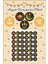 Siyah Zeminli Hayırlı Ramazanlar Etiketi 4 cm 42 Adet Suya Dayanıklı Sticker 1