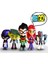 6 Stil/set 5-8 cm Titans Robin Cyborg Beast Boy Raven Starfire Silkie Altı Mini Aksiyon Figürü Film Model Oyuncaklar Bebek (Yurt Dışından) 2