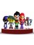 6 Stil/set 5-8 cm Titans Robin Cyborg Beast Boy Raven Starfire Silkie Altı Mini Aksiyon Figürü Film Model Oyuncaklar Bebek (Yurt Dışından) 3