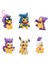 Bir Set/6 Adet Pokemons Şekil Daha Az Koku Pokemons Pikachus Anime Figürü Süsleme (Yurt Dışından) 1