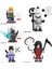 5 Adet Set Anime Naruto Yapı Taşları Uzumaki Sasuke Kakashi Aksiyon Figürleri Tuğla Oyuncaklar (Yurt Dışından) 1