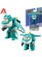 Süper Kanatları S6 Tino 2 Inç Mini Dönüştürme Anime Deformasyon Düzlem Robot Aksiyon Figürleri Dönüşüm Çocuk Oyuncakları Hediyeler (Yurt Dışından) 1