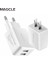 Magcle Çift USB Şarj Aleti 5V2.4A Duvar Şarj Cihazı Cep Telefonu Için Çift USB Bağlantı Noktası Seyahat Duvar Şarj Cihazı Akıllı Telefon USB Şarj Aleti Adaptörü (Yurt Dışından) 1