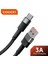 Toocki USB C Tipi Kablo 3A Hızlı Şarj Samsung S20 S21 Xiaomi Redmi Cep Telefonu Veri Kablosu USB A To C Şarj Aleti Kablosu (Yurt Dışından) 1