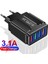 4 USB Şarj Aleti Hızlı Şarj 3.0 Bağlantı Noktası Hızlı Şarj Duvar Adaptörü IPhone 12 11 x Xiaomi Samsung Cep Telefonu Şarj Cihazı Qc 3.0 (Yurt Dışından) 1