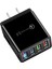 4 Port Hızlı Hızlı Şarj Qc 3.0 USB Hub Duvar Şarj Cihazı 3.5A Güç Adaptörü Şarj Cihazları Abd Tak Cep Telefonu Için (Yurt Dışından) 4