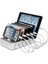 Beyaz 6 Adet Kısa Kablo 25CM Mikro USB C Tipi Tel Şarj Kablosu iphone Android Için 2A Hızlı Şarj Cep Telefonu Şarj Istasyonu (Yurt Dışından) 5