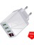 Taşınabilir 3 USB 48W Qc3.0 3.1A Hızlı Şarj Dijital Ekran Duvar Şarj Adaptörü (Yurt Dışından) 4