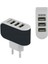 5 V 3.1A 3 Bağlantı Noktalı USB Duvar Şarj Adaptörü Taşınabilir Akıllı Cep Telefonu Seyahat Şarj Cihazı iPhone Samsung Lg Htc Ab/abd Tak (Yurt Dışından) 3