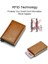 Karbon Fiber Rfid Kart Tutucu Erkek Cüzdan Para Çantası Fermuarlı Bozuk Para Cüzdanı Küçük Deri Mini Ince Cüzdan Vallet Carteira Masculina (Yurt Dışından) 4