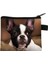 Sevimli Çiçek Bulldog Baskı Bozuk Para Cüzdanı Kadın Eğlence Çanta Erkek Cüzdan Bull Köpek Yavrusu Para Çantası Küçük Debriyaj Çocuklar Para Çantası Çanta (Yurt Dışından) 3