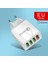 Qc 3.0 Hızlı Şarj Cihazı 2.4A Tüm Markalar Için Hızlı Şarj / Samsung / Iphone / Htc / Infinix / Xiaomi / Huawei / Nokia / Lenovo - Siyah/beyaz (Yurt Dışından) 4