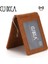 Cuıkca Unisex Rfid Cüzdan Ince Deri Cüzdan Para Klip Kadın Çanta Erkekler Metal Klip Iş Kimlik Kredi Kartı Kılıfları Seyahat Cüzdanı (Yurt Dışından) 1