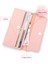 Kadın Moda Pu Deri Trendy Kese Flap Cüzdan Peluş Topu ile Bayan Kelebek Tasarım Fermuar Seyahat Cüzdan Kart Bozuk Para Cüzdanı (Yurt Dışından) 4