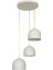 Modern,rustik,vintage,retro Beyaz 3XE27 Duylu Metal Sarkıt Avize Taban ÇAPI:30CM 1