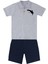 Shark Erkek Çocuk Polo Yaka T-Shirt Şort Takım 3
