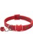 Kırmızı Stil Ayarlanabilir Kedi Yaka Sevimli Kılçık Baskı Breakaway Naylon Pet Köpek Köpek Yavru Kedi Yaka Çan cm 1.0cm ile (Yurt Dışından) 1