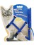 Mavi Stil Kedi Yaka Koşum Tasma Ayarlanabilir Naylon Pet Çekiş Kedi Yavrusu Köpek Halter Yaka Gato Kediler Ürünler Pet Koşum Kemer Kedi Col (Yurt Dışından) 1