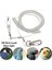 2 Adet 4.5mm Tarzı 3m Papağan Kuş Uçan Eğitim Tasması Ultra-Hafif Esnek Halat Bacak Halkası Koşumlu Anti-Bite Outdoor Amerika Papağanı Papağanı Starling (Yurt Dışından) 3