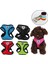 Mavi Stil 1.5-3kg Kedi Köpek Ayarlanabilir Koşum Yelek Yavru Köpekler Için Yürüyüş Kurşun Tasma Küçük Orta Köpek Için Polyester Örgü Koşum Kedi Kedi Pet (Yurt Dışından) 4
