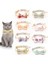 K Tarzı Boyun Çevresi 19-32CM Sevimli Kedi Papyon Yaka Renkler Para Perro Collares Para Gatos Collarino Gatto Ilmek Köpek Chihuahua Ayarlanabilir Güvenlik Tokası (Yurt Dışından) 3