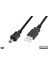 USB 2.0 Bağlantı Kablosu, USB A Erkek - USB mini B (5 pin) Erkek, 1.80 metre, AWG 28, USB 2.0 uyumlu, UL, siyah renk 1