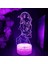Aşk Savaş Anime 3D Erkek Için Gece Lambası 16 Renk Kız Odası Dekor Illusion LED Lamba USB Manga Kaguya Sama Şekil Uygun Çocuklar Hayranlar Noel Hediyeleri (Lav Lambası) (Yurt Dışından) 1