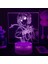 Hunten x Hunten Anime 3D Erkek Için Gece Lambası 16 Renk Kız Odası Dekoru Illusion LED Lamba USB Manga Kontrol Figürü Uygun Çocuk Hayranları Yılbaşı Hediyeleri (Hunten x Hunten2) (Yurt Dışından) 1