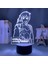 Anime Ghost In The Shell Figure 3D Night Light For Kids Fans, Uzaktan Kumanda ile Değişen 16 Renk, Çocuk Odası Dekoru, Figure Manga Illusion LED Oyuncak Lamba Kız Erkek Noel Hediyeleri (Yurt Dışından) 2