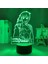 Anime Ghost In The Shell Figure 3D Night Light For Kids Fans, Uzaktan Kumanda ile Değişen 16 Renk, Çocuk Odası Dekoru, Figure Manga Illusion LED Oyuncak Lamba Kız Erkek Noel Hediyeleri (Yurt Dışından) 4