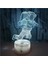 Akrilik 3D Lamba Illusion Yaratıcı Astronot LED Nightlight Çocuk Çocuk Yatak Odası Uyku Işıkları Ev Dekorasyonu Için Hediye Masa Lambası, B-16 Renkli Uzaktan Kumandalı (Yurt Dışından) 1