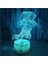 Akrilik 3D Lamba Illusion Yaratıcı Astronot LED Nightlight Çocuk Çocuk Yatak Odası Uyku Işıkları Ev Dekorasyonu Için Hediye Masa Lambası, B-16 Renkli Uzaktan Kumandalı (Yurt Dışından) 3